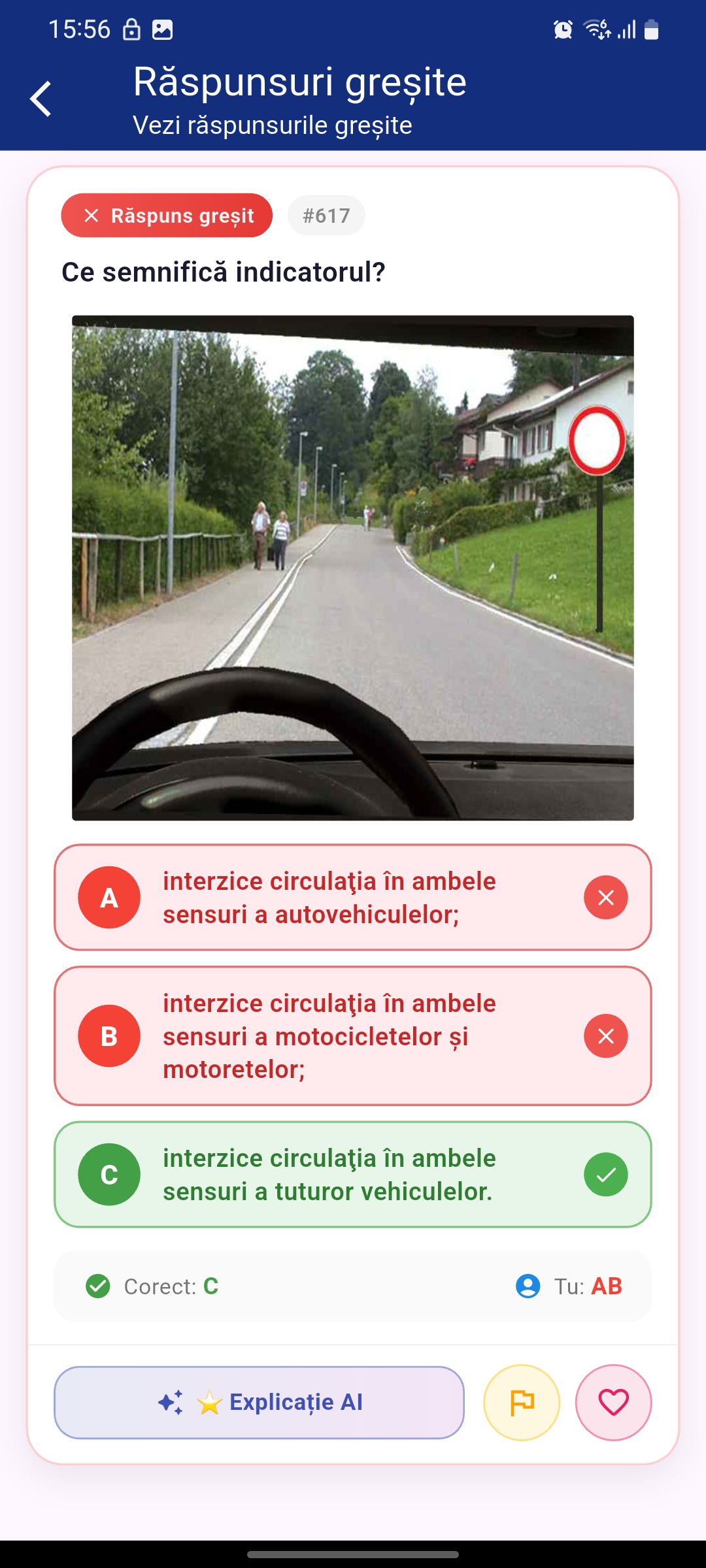Revizuire răspunsuri greșite la chestionarul auto DGPCI - identifică greșelile și învață din ele pentru examenul de permis auto