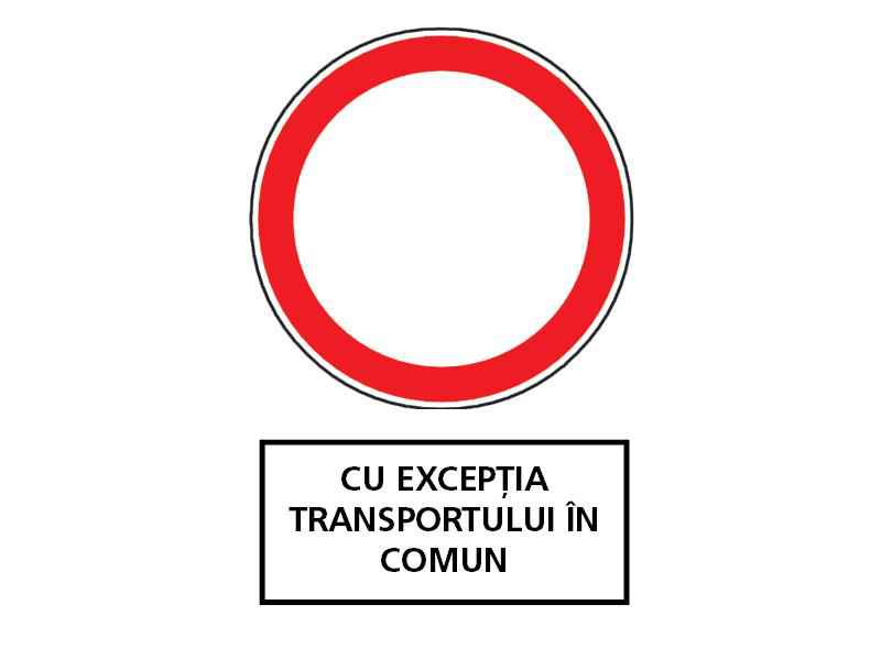 Ce semnificaţie are indicatorul din imagine însoţit de panoul adiţional?