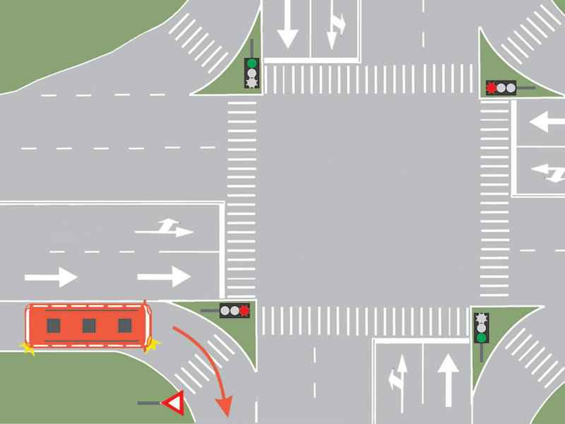 Conducătorul autobuzului trebuie să respecte semnificaţia: